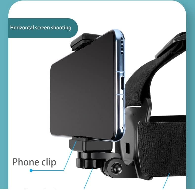 N/A Лента за закрепване към главата телефон За всички смартфони Универсален Адаптер За свързване на гърдите колан с клип (цвят: B)