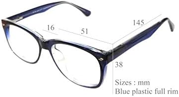 Очила за четене На lifestyle Прогресивно + 2,50 Пластмасови Кръгли 51 мм Сини Unisex_alacfrpr3989