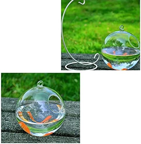 GHGHF 1 комплект с Кръгла форма Подвесная Стъклена Аквариумная Купа за Аквариумни риби за цъфтящи растения, Ваза