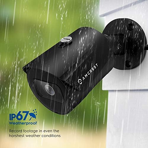 Градинска POE-камера Amcrest UltraHD камера 5MP 2592 x 1944p, IP камера за сигурност Bullet, Водоустойчива IP67,