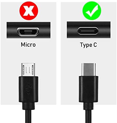 Подмяна на кабела на зарядното устройство Toniwa 6.6 Ft USB Type-C за ASUS ZenPad Z10, Z8, Z8s, 3S 10; ZenPad S