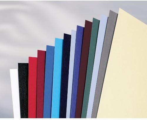 Доклад GBC Обхваща предната част от прозрачен PVC формат А4 и задната част на формат А4 от изкуствена кожа цвят