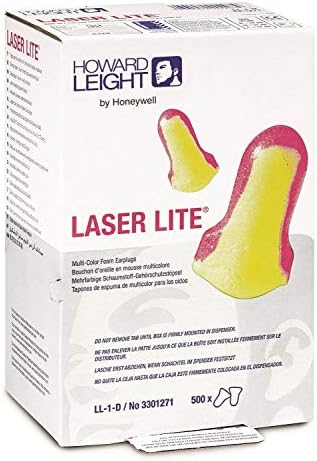 50 Двойки ушни притурки Howard Leight LL-1 Laser Lite без кабел в найлонова торбичка NRR 32 - Индивидуално опаковани