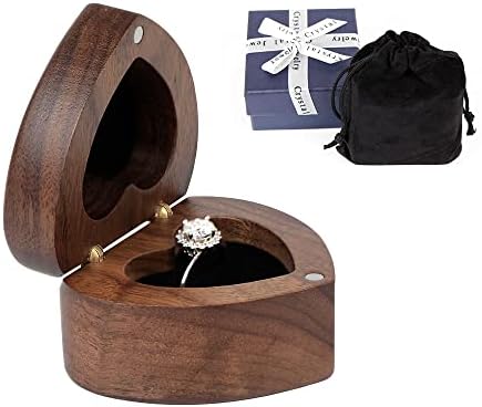 Дървена пръстен във формата на сърце скоростна кадифе мек притежателя интерьерное украса, ръчно изработени дървени