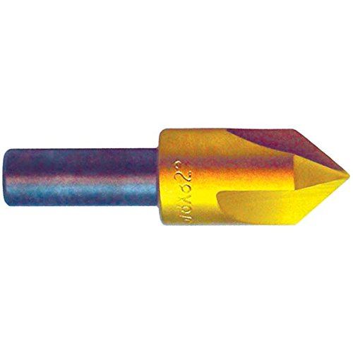 Зенкеры за почистване KEO 55352-TiN CO RH 3Fl C, Диаметър на рязане от 0.5 инча, ъгъл на рязане 120 градуса, Дължина