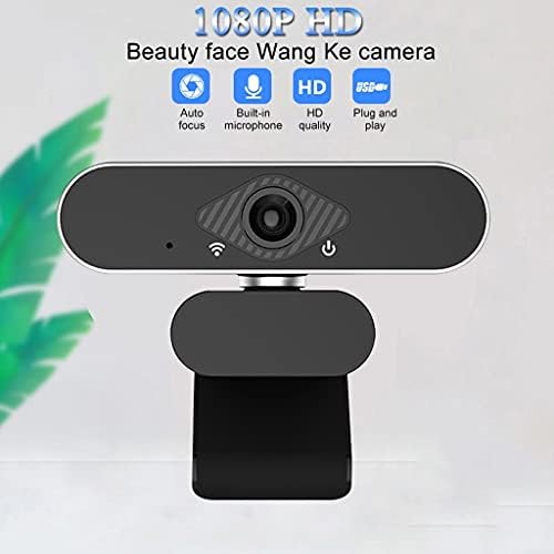 CLGZS Уеб Камера 1080 P с автофокус, Full USB Камера за Компютър, Компютърна Камера, Микрофон, Лаптоп, Настолен