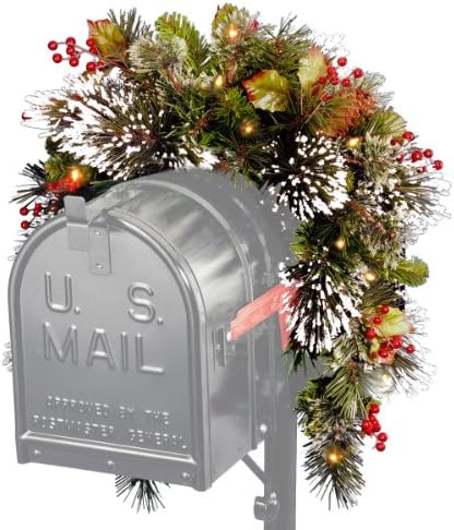 Пощенска кутия National Tree Wintery Pine Collection Swag, 3 метра