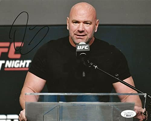 Президентът на UFC Дейна Уайт подписа снимка 8x10 с автограф 3 JSA - Снимки на UFC с автограф