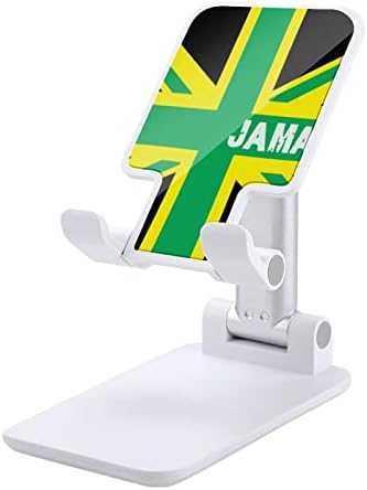 Ямайка Ямайски Флаг На Кралство Сгъваема Поставка За Мобилен Телефон С Регулируем Ъгъл На Наклона И Височината На Настолен Притежателя На Таблета