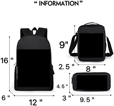 HONTUBS 16 чанта за през рамо 3 анимационни двойни раница за начално училище, училищна чанта, чанта за писалки,