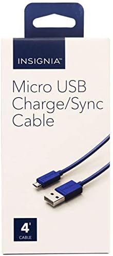 Insignia™ - 4-инчов кабел Micro USB (синя)