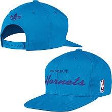 Бейзболна шапка Adidas NBA New Orleans Hornets с плосък козирка с цип отзад - Osfa - NF03Z