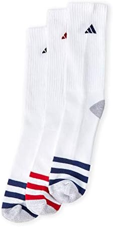 Мъжки спортни чорапи Adidas с влагоотводящей подплата повишена здравина за екипажа, 3 опаковки / 3 чифта (обувки