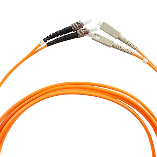 Оптичен кабел Eardion SC-ST, 3 м (9,84 фута), мулти-режим пълен Дуплекс оптичен съединител от OM2 като 50 / 125μm