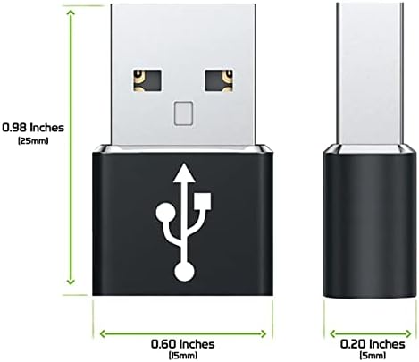 Бърз USB адаптер-C за свързване към USB конектора на Samsung SM-T870 за зарядни устройства, синхронизация, OTG-устройства,