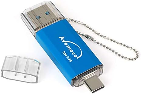 Avomoco USB 3.0/3,1 128 GB Type C двойна високоскоростна флаш-памет за телефони USB C, таблет, устройство за снимки