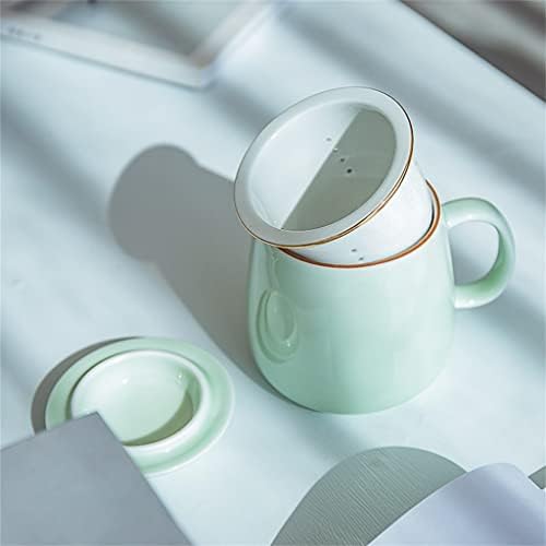 Двойка Чаши за вода, Керамична Чаша ръчна изработка, Чаша за лична бюро, Чаша за чай с плоско дъно (Цвят: A, Размер: