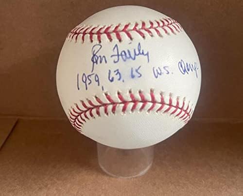 Рон Ферли 59 63 65 Шампион Доджърс Подписа M. l. Baseball Jsa Ah66081 - Бейзболни топки с автографи