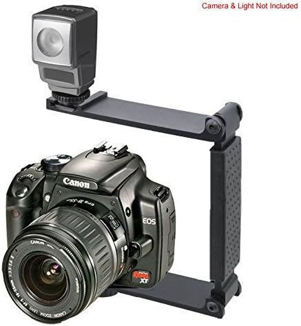 Алуминиев мини сгъваем скоба, съвместима с Nikon D5200 (побира микрофони или светкавица)