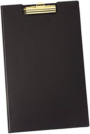 Притежател на notepad за папки Cardinal Клип, Стандартен размер, Включва Бележник за писане, черен (253 610)
