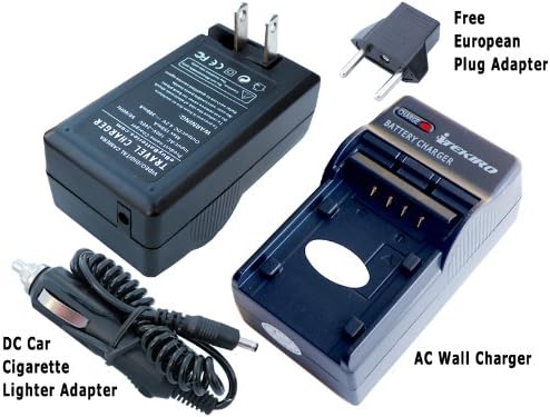 iTEKIRO AC Стенно Зарядно за Кола dc Комплект за Panasonic SDR-H80R + iTEKIRO 10-в-1 USB Кабел За зареждане