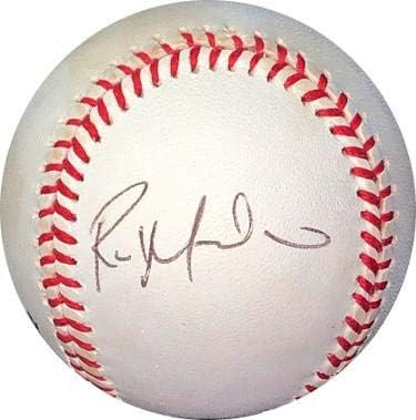 Раул Мондеси подписа Официален Бейзболен мач от Националната лига Роулингс - Холограма JSA EE63479 (Лос Анджелис