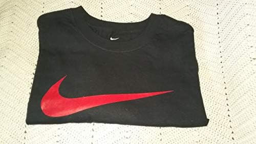 Nike мъжка Тениска в голям размер, Черна с червено модел