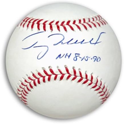 Бейзболен клуб MLB с автограф на Тери Малхолланда и надпис NH 8-15-90 С автограф - Бейзболни топки с автографи