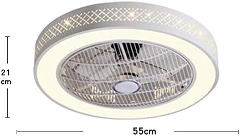 Вентилатор на тавана с Осветление, Дистанционно Управление LED 3 С Регулируема Яркост на 3 Скорост на вятъра, Полуподвальное
