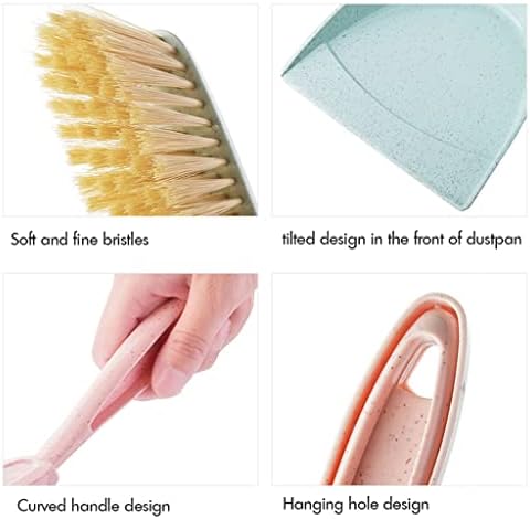 Мини Ръчна Метлата и Лъжичка за Боклук Разход Ергономичен Дизайн на Четка за зъби с Лъжичка и Набор от Четки за