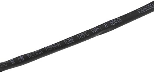 Нова Свиване тръба от полиолефин Lon0167 в съотношение 2:1 4 мм, черен цвят, на 3 метра 9,8 фута (Verhältnis 2: