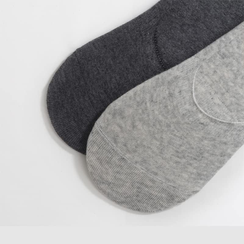 TREXD, 5 чифта мъжки чорапи, Летни Памучни чорапи-лодка Голям Размер, Обикновена Невидими силиконови чорапи (Цвят: