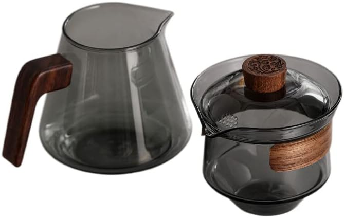 Lemail перука Стъклена купа с капак fair cup набор от висока класа чаени аксесоари, аксесоари за приготвяне на чай