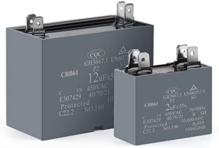 ZAAHH 2 елемента CBB61 Пусков кондензатор на вентилатора на климатика 450 1,2 icf 1,5 icf 2 icf 2,5 ICF 3 icf 3,5