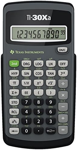 10-Цифрен Научен калкулатор Texas Instruments, Черен