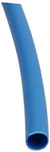 Polyolefin Свиване тръба X-DREE, Кабелна втулка с Дължина 15 метра, вътрешен диаметър 1,5 мм, синьо (Manicotto per
