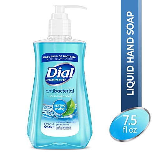 Течен антибактериален сапун за ръце Dial Complete, Изворна вода, 7,5 течни унции (1 опаковка)