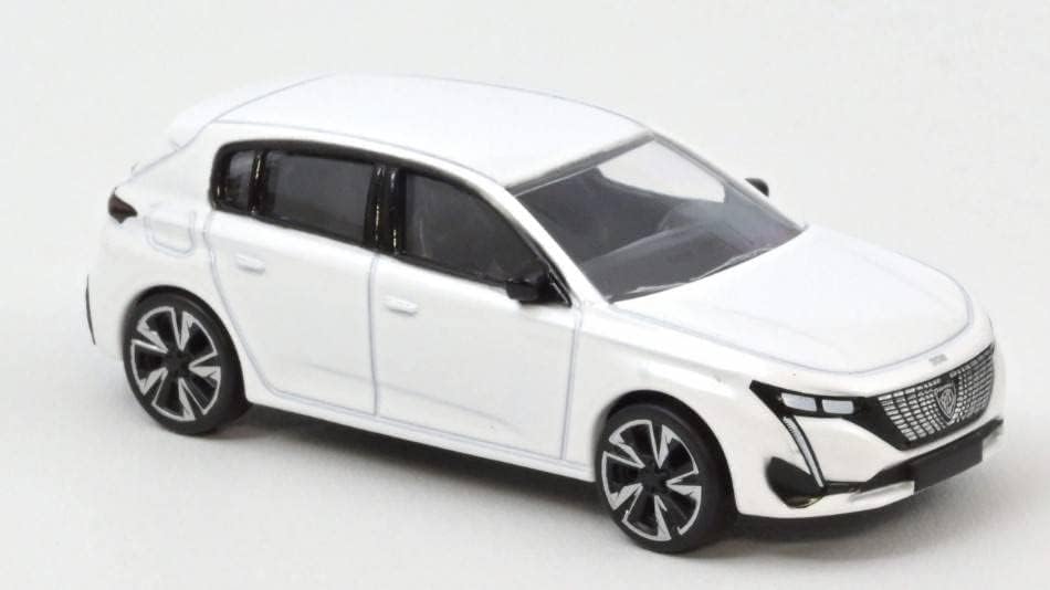 Мащабна модел на Norev, съвместима с Peugeot 308 2021 Перлено-бял 1:64 NV310613