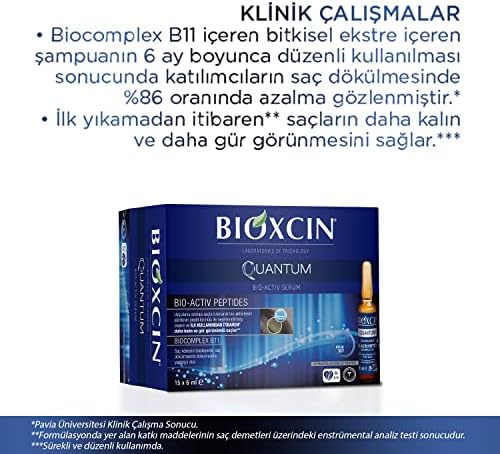 Bioxcin Quantum серум за коса Bio Activ Serum 15x6 МЛ (15x0,20 течни унции) Пептиди Bio Activ