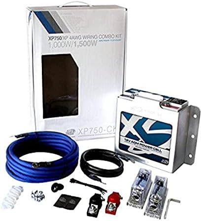Инсталационен комплект XS Power XP750-CK XP FLEX 4 AWG мощност 1000 W - 1500 W и разход на батерия XP750 (с прикрепен