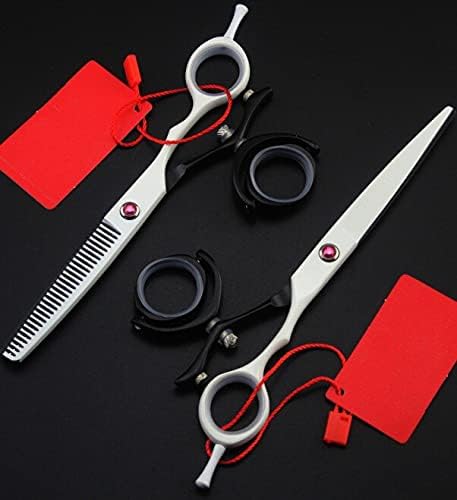 Ножица за подстригване на коса, 6 инча 440c въртене прорезна фризьорски филировочный нож за рязане на коса ножица