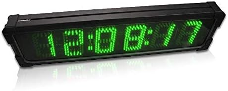 Huanyu LED Race Timing Clock 6 инча 6 Цифри Състезателни Часовник Таймер за Обратно отброяване състезанието Хронометър,