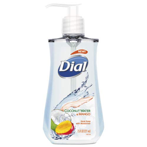 Течен сапун с антимикробно действие Dial, 7,5 грама. Бутилка с кокосова вода и манго, 12 бр. /калъф
