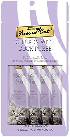 Пиле Fussie Котка с утиным пюре Сив цвят 4 порции (1 опаковка)