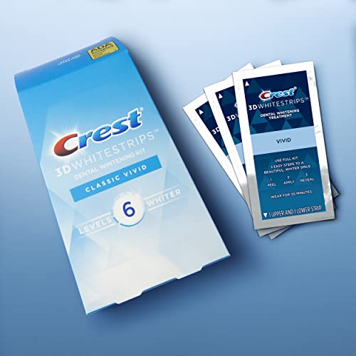 Crest 3D Whitestrips Classic Vivid, Набор ленти за избелване на зъбите, 20 Ленти (количество в опаковка от 10 броя)