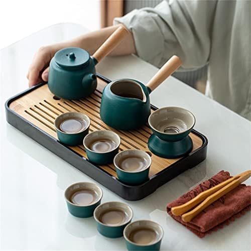 CXDTBH Японски Пътен Чай Кунг-фу Малък Набор от Домакински Чайник Керамични Чаена Чаша Открит Чаен Поднос Преносима