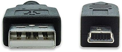 DIGITMON 10 ФУТА Черен USB 2.0 Mini 5pin Кабел с щепсел от A до Mini-B Кабел за GoPro Hero3, контролер за PS3, Цифров