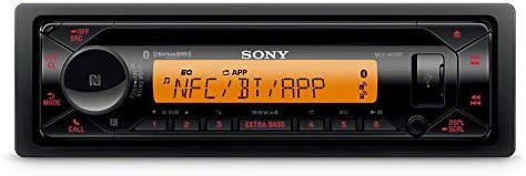 Sony MEX-M72BT Морски Bluetooth/CD-приемник и двойка морски двухконусных високоговорители XS-MP1611B Черен цвят