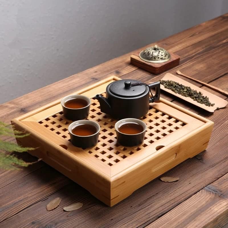 LDCHNH Чаен поднос на Масата за чайна церемония Супени Комплекти Ръчно изработени Табла за Чайника
