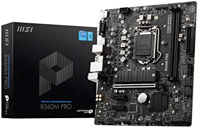 Дънна платка MSI B560M PRO-E ProSeries (mATX, Intel Core 11-10-то поколение, конектор LGA 1200, DDR4, PCIe 4, слот
